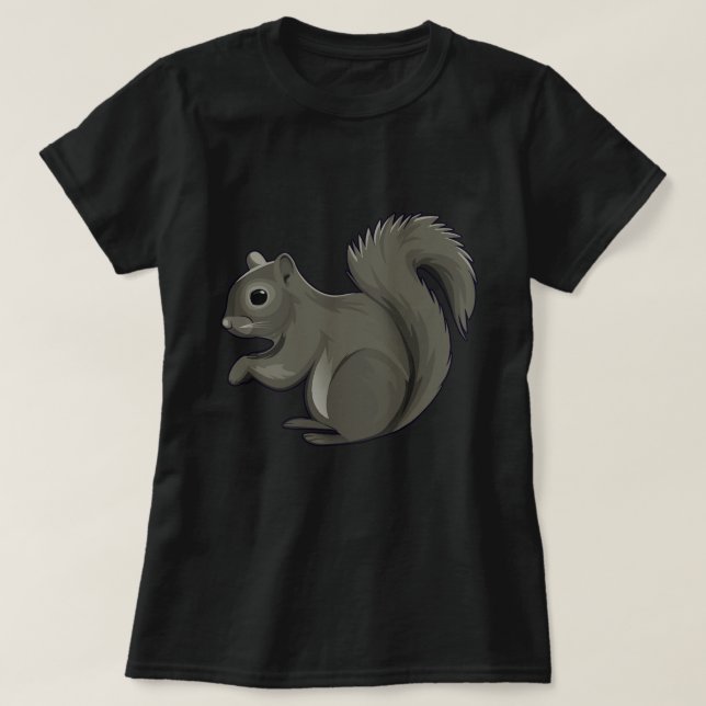 Squirrel Squirrel Whisperer Älskare Retro Graphic. T Shirt (Design framsida)