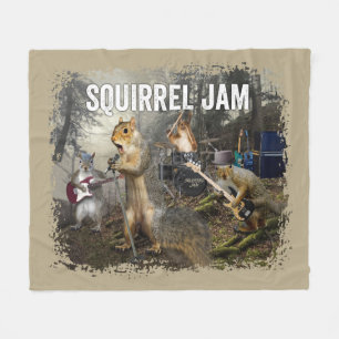Squirrel Sylt - roligt sten-band Fleecefilt