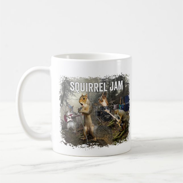 Squirrel Sylt - roligt sten-band Kaffemugg (Vänster)