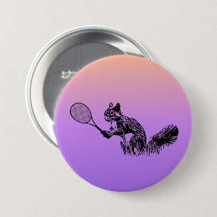 Squirrel Tennis Button Knapp