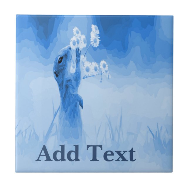 Squirrel Tile, holländska titta, Personalize Kakelplatta (Framsidan)