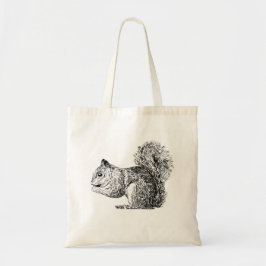 Squirrel Tote Bag Tygkasse