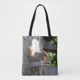 Squirrel Tote Bag Tygkasse