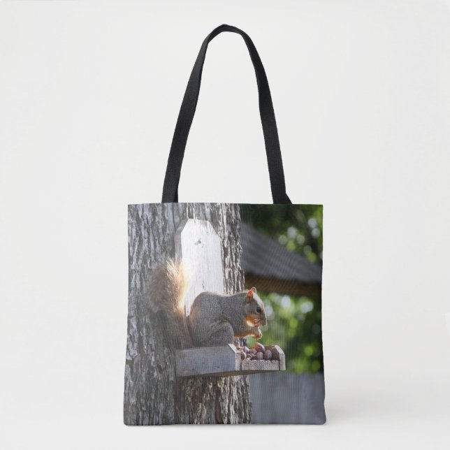 Squirrel Tote Bag Tygkasse (Framsida)