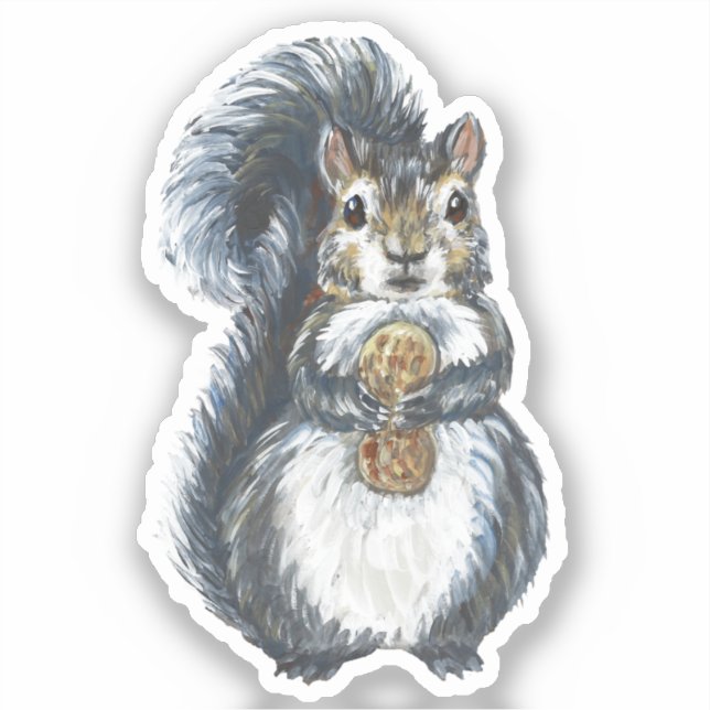 Squirrel Vinyl Sticker Klistermärken (Framsida)