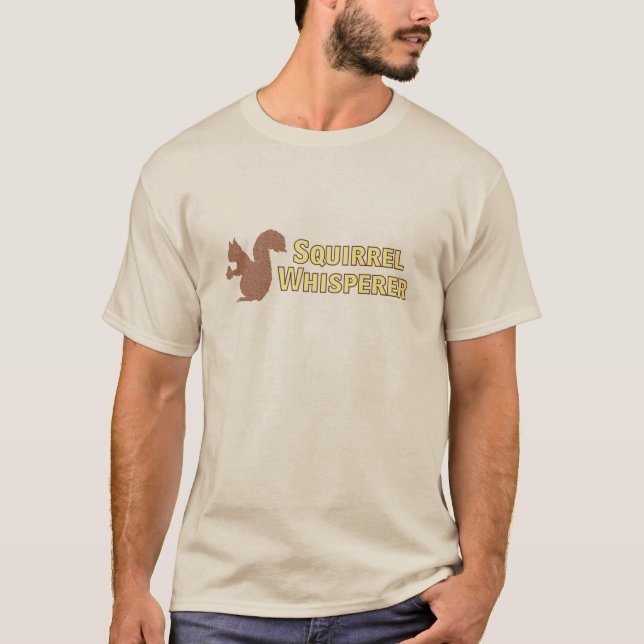 Squirrel Whisperer För manar T Shirt (Framsida)