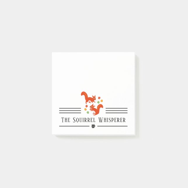 Squirrel Whisperer Post-it Block (Framsida)