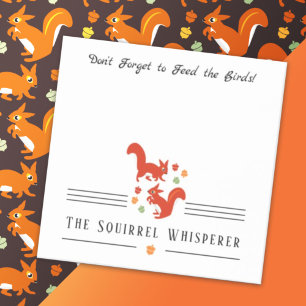 Squirrel Whisperer Post it Notes Post-it Block