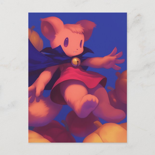 Squirrel Witch Vykort (Framsida)