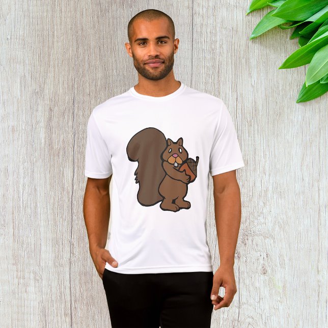 Squirrel with Acorn Cute Woodland Animal T Shirt (Skapare uppladdad)