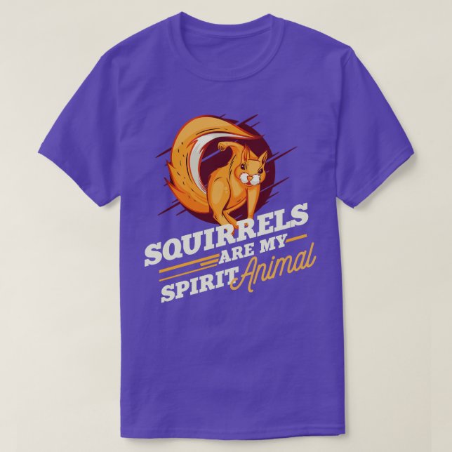 Squirreler är mitt andningsdjur 2 t shirt (Design framsida)