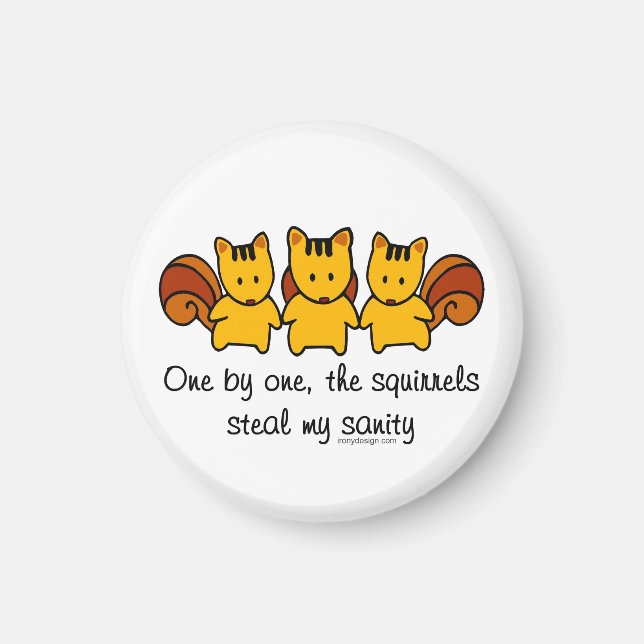 Squirrelerna stjäl min sanitet magnet (Framsidan)