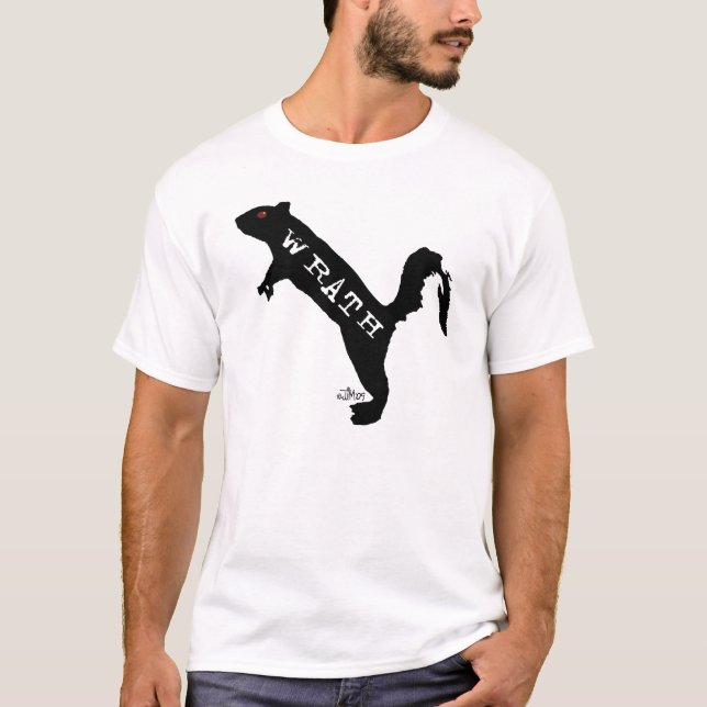 Squirrelly vrede: Skjorta Tee Shirt (Framsida)