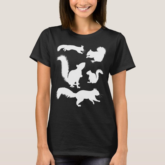 Squirrels Cute Squirrel Squirrel Season Squirrels T Shirt (Framsida)