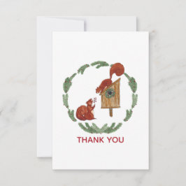 Squirrels Gift - tackkort Tack Kort