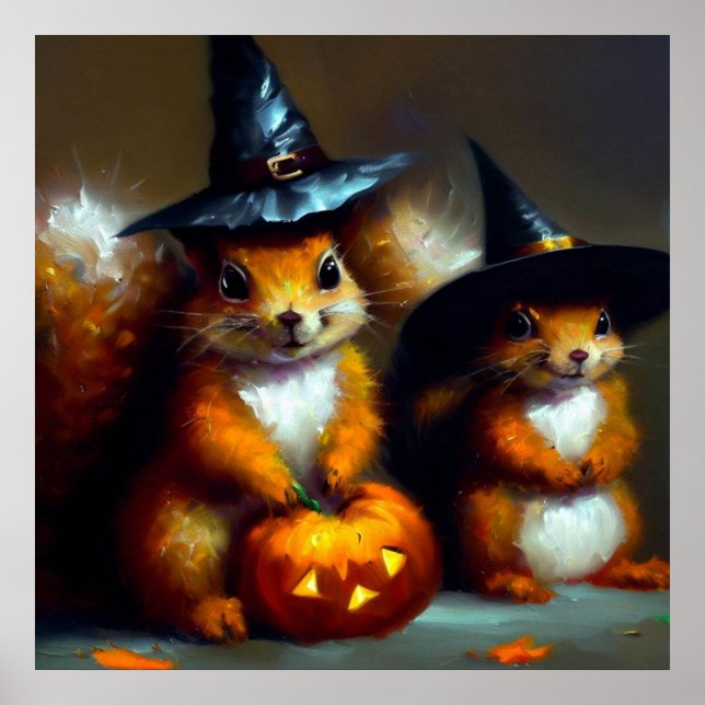 Squirrels Halloween Poster (Framsidan)