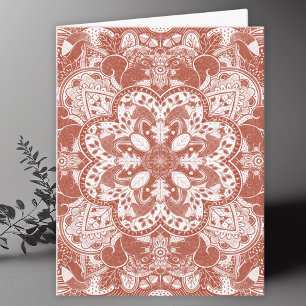 Squirrels Mandala Art Blank Tack Kort