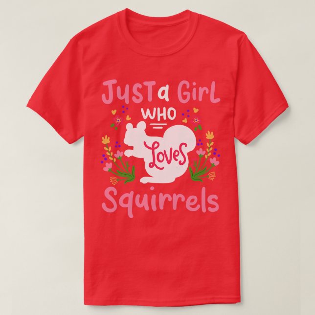 Squirrels Squirrel Älskare T Shirt (Design framsida)