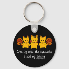 Squirrels stal min sanitet Black Nyckelring