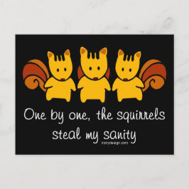 Squirrels stjäl min sanitet vykort