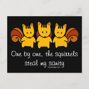 Squirrels stjäl min sanitet vykort