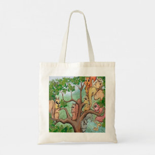Squirrels Tote Bag Tygkasse