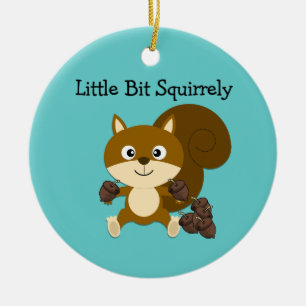 Squirrely Julgransprydnad Keramik