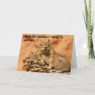Squirrely vän kort