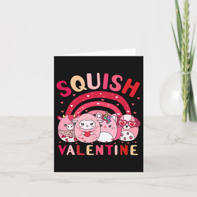 Squish Alla hjärtans dag-presenter söta för barn k Kort (Framsida)