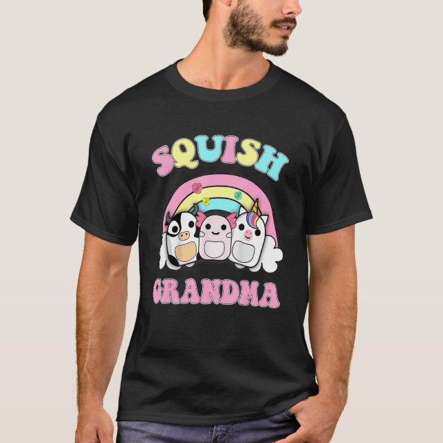 Squish Mormor Tröja Regnbåge Axolotl Enhörning Mej (Framsida)