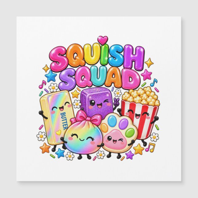 Squish Squad Viral Squishies Popcorn Smör Dumpling (Framsida)