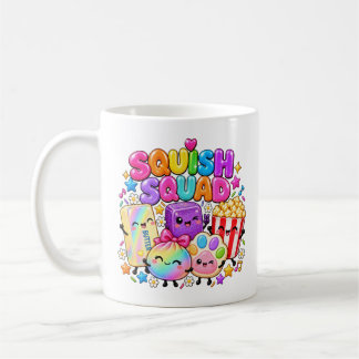 Squish Squad Viral Squishies Popcorn Smör Dumpling Kaffemugg