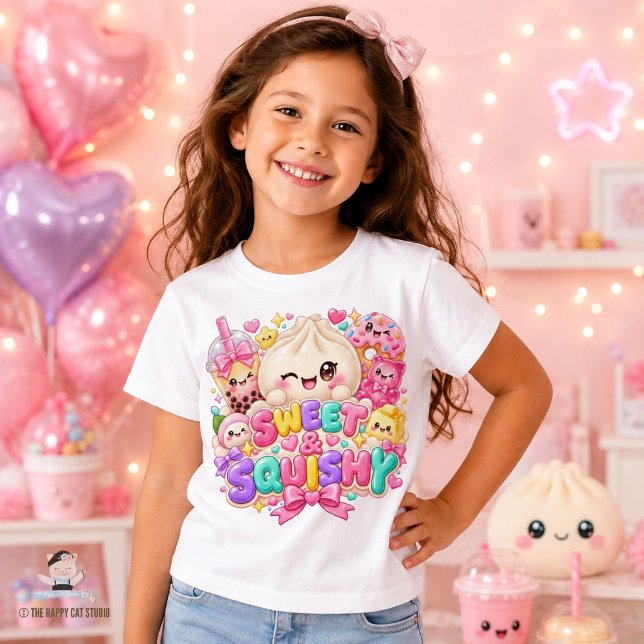 Squishies Söt & Squishy Söt Dumpling Bubble Tea T Shirt (Zazzle Squishies Sweet & Squishy Cute Dumpling Bubble Tea T-Shirt )