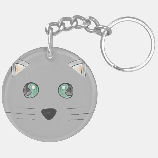 Squishy kattkeychain (Vänster Baksida)