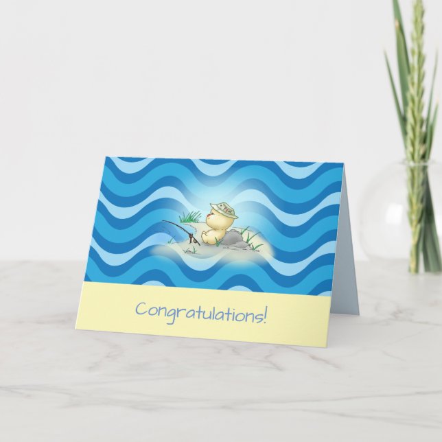 Squishy Littlekins Fishing Grattiss Card Kort (Framsida)