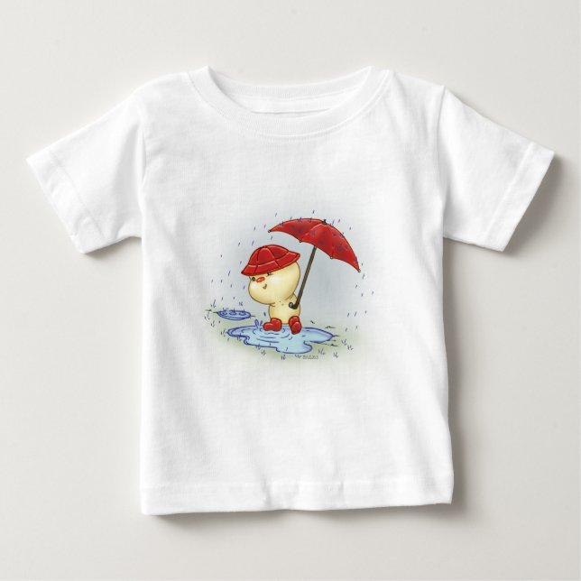 Squishy Littlekins i regna T-shirt (Framsida)