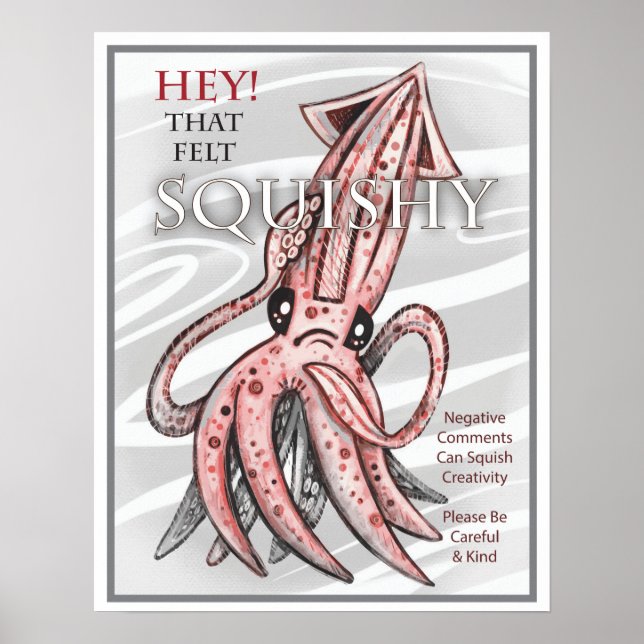 Squishy Squid Motivational Poster (Framsidan)