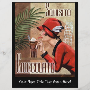 Squisito Cioccolato Italy Chocolate Woman in Red Reklamblad