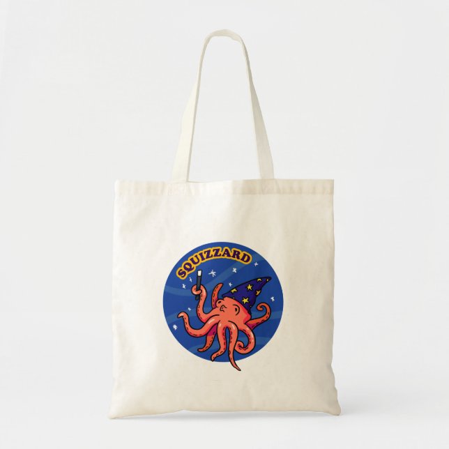 Squizzard Funny Magic Animal Pun Tote Bag Tygkasse (Framsidan)
