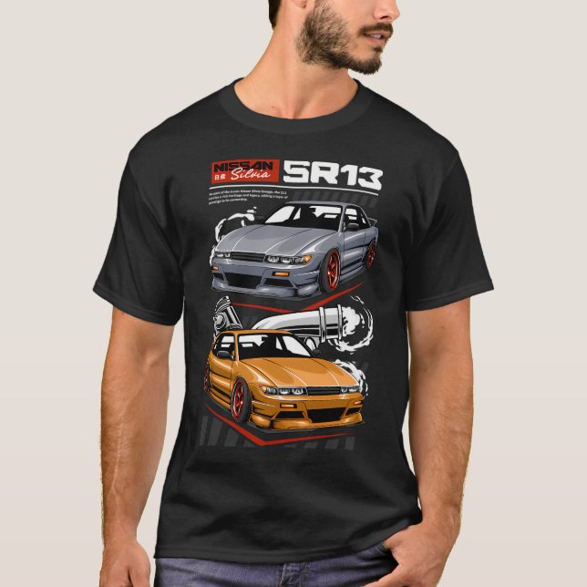 Sr13 Nissan Silvia T Shirt (Framsida)