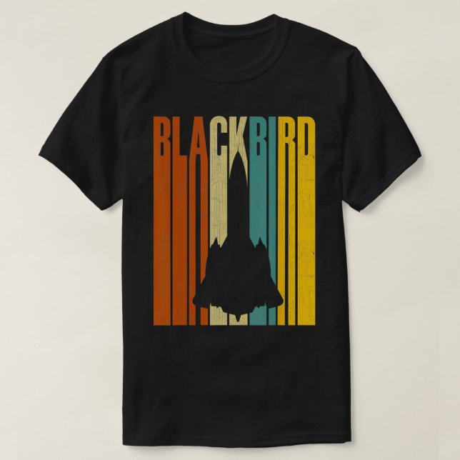 SR71 Blackbird Military Jet T Shirt (Design framsida)