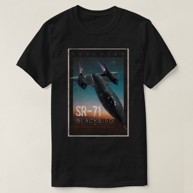 SR-71 Blackbird (2) T Shirt (Design framsida)