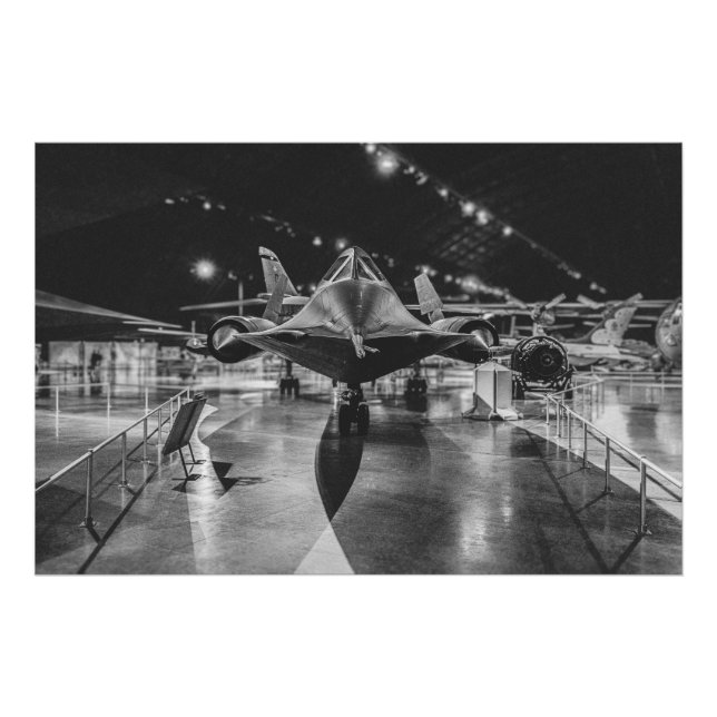SR-71 Blackbird Dayton Luft Force Museum - Skriv u Fototryck (Framsidan)