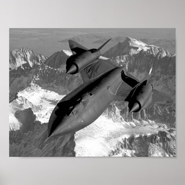 SR-71 Blackbird Flies Poster (Framsidan)