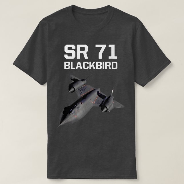 SR 71 Blackbird, Flygplan Jet Shirt T (Design framsida)