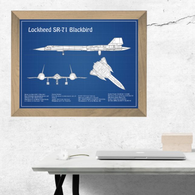 SR-71 Blackbird - Flygplanets plan ABD Fototryck (Skapare uppladdad)