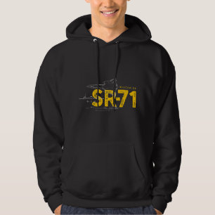 SR-71 Blackbird Flygvapen Militär Jet Hoodie
