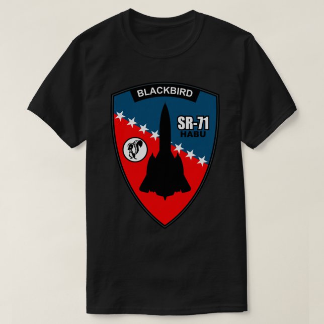 SR-71 Blackbird Habu   T Shirt (Design framsida)