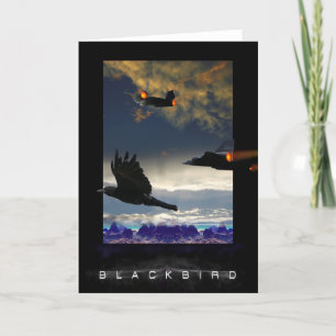 SR-71 Blackbird HIGH-SKOGSVÄKTARE Helgkort