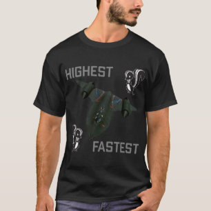 SR 71 Blackbird Lockheed Skunk Works Spy Flygplan T Shirt